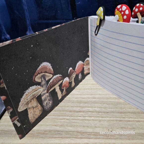 Handmade Notebook Journal Altered Composition Book 7½ x 5 inches Mushrooms - Picture 8 of 10